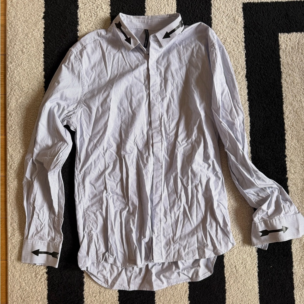 BLVCKBARRETT by NEIL BARRETT Dress Shirt with Arrow Detailing